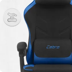 materiałowy obrotowy fotel